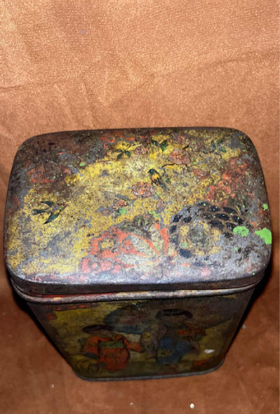 Lata Japonesa Muy Antigua De Colección 1