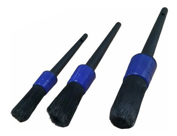 Kit 3 Pinceles Brochas Cepillo Detallado Premium Detailing 1