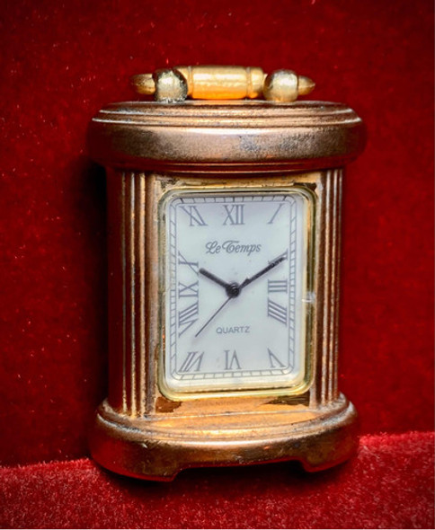 Reloj Miniatura Le Temps De Mesa Dorado Coleccion Nuevo 1 Reloj Miniatura Le Temps De Mesa Dorado Coleccion Nuevo 1