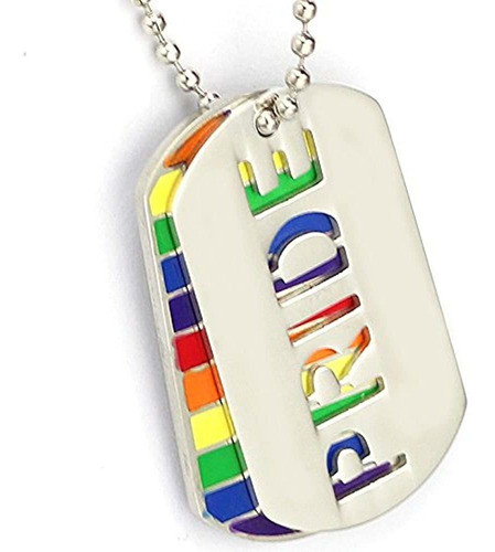 Ttkp 2pc. Orgullo Arcoiris Etiqueta De Perro Joyeria Lgbt 1
