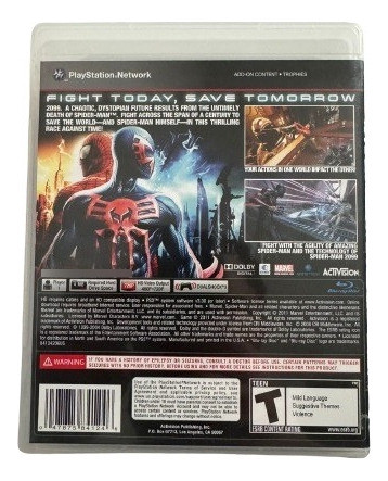 Spiderman Edge Of Time Ps3 Físico Usado - Martínez - 1