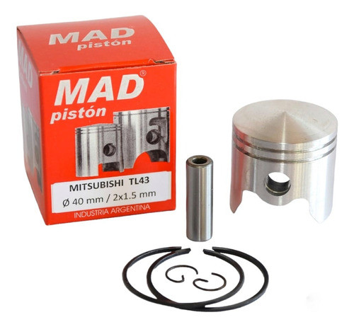 Piston Mitsubishi Tl 43 Kit Motoguadaña De 40 Mm De Diametro 0