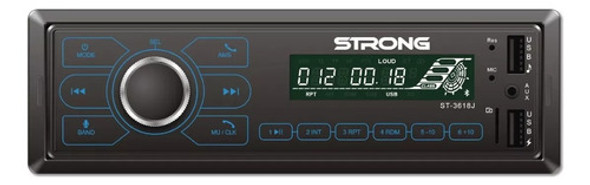 Combo Estéreo Strong Am Fm Bt Usb + Parlantes De 4 Pulgadas 1