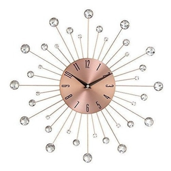 Benzara 85517 15 D Reloj De Pared De Cobre De Metal 0 Benzara 85517 15 D Reloj De Pared De Cobre De Metal 0