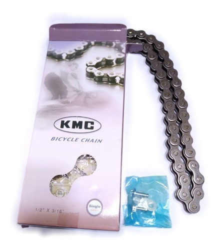 Cadena Kmc K415h 1/2x3/16  Reforzada Para Transmisión Simple 0