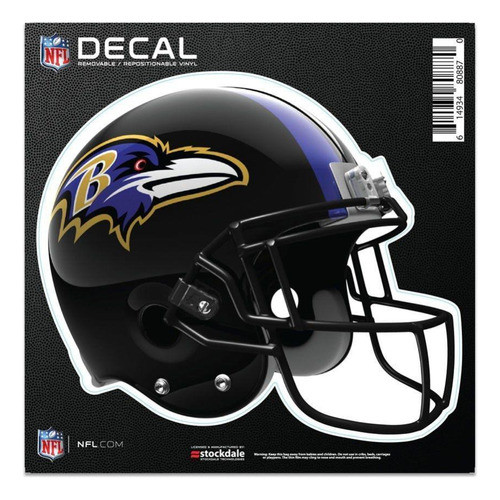 Adesivo All Surface Capacete Nfl Baltimore Ravens 0