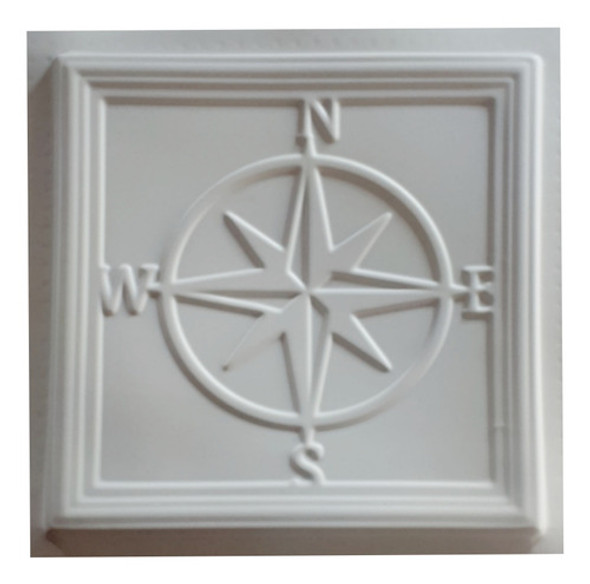 Molde Para Placas Antihumedad Puntos Cardinales De 50 X 50 0