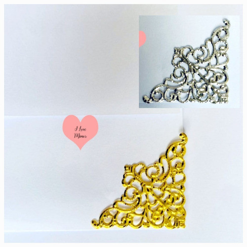 Ponteiras De Convites 3.5x3.5cm 50 Peças 1