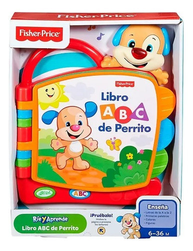 Juguete Libro Fisher Price Rie Y Aprende Abc De Perrito 0
