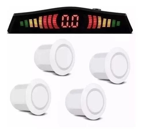 Kit Monitor Fixo Sensor Branco Câmera Borbo Toyota Rav 4 1
