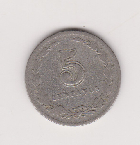 Moneda Argentina 5 Ctvs 1904 Janson 135 Bueno 1