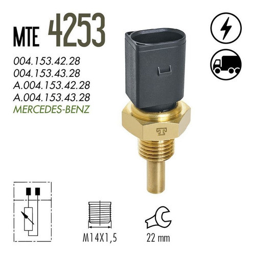 Plug Eletronico Sensor Temperatura Agua Atego 1718 2011 1