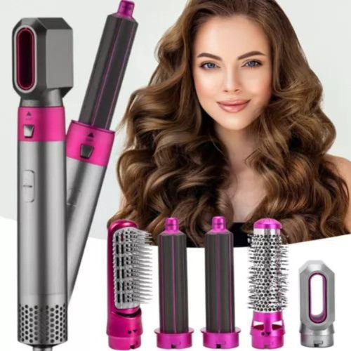 Secador Escova Cabelo Pente Ar Quente 5 Em 1 Profissional 1