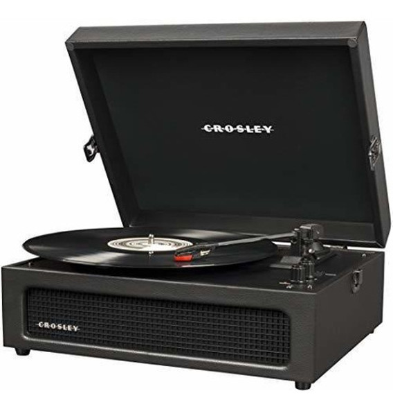 Tocadiscos Portatil Crosley Cr8017a-bk Voyager Vintage Con R 1
