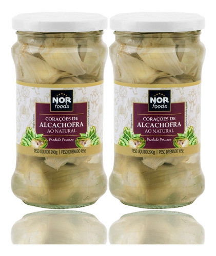 Corações De Alcachofra Ao Natural 165g Importado 2 Unidades 0
