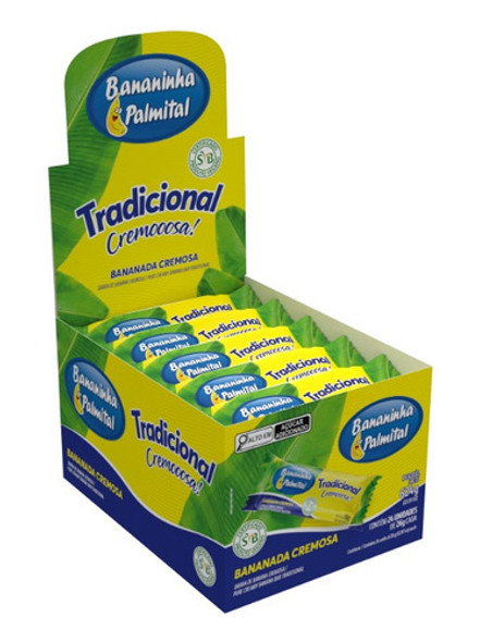 Bananinha Palmital Tradicional Display Com 24 Un De 26g Cada 0 Bananinha Palmital Tradicional Display Com 24 Un De 26g Cada 0