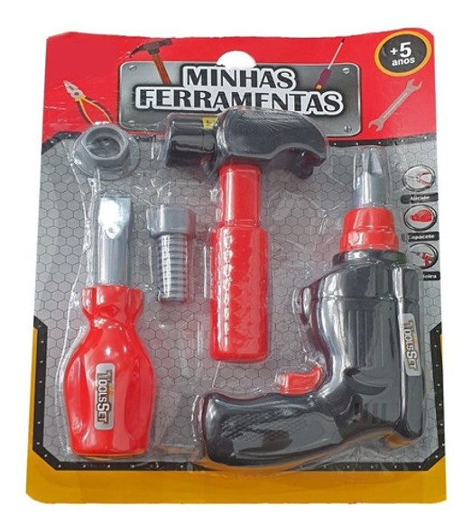 Kit De Ferramentas Infantil Brinquedo Construção 0