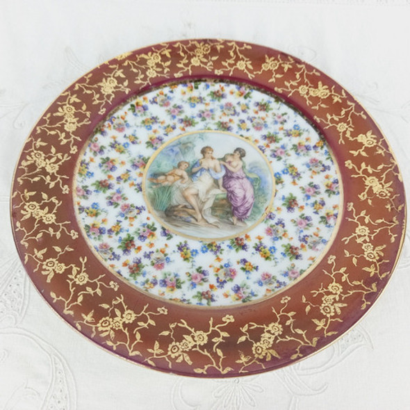 Plato Frances Porcelana Escena Cupido Y Damas Antiguo Vealo 1 Plato Frances Porcelana Escena Cupido Y Damas Antiguo Vealo 1