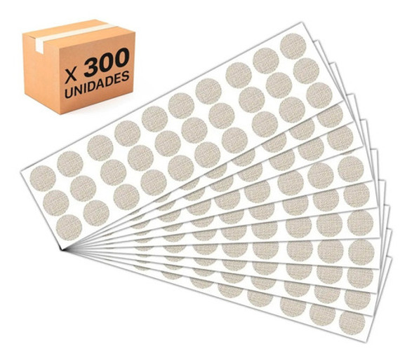 Tapa Tornillos Adhesivos Melaminico X 300 Unid Lino Chiaro 0