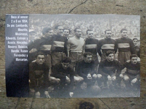 Recorte Boca Juniors 1954 Equipo 0