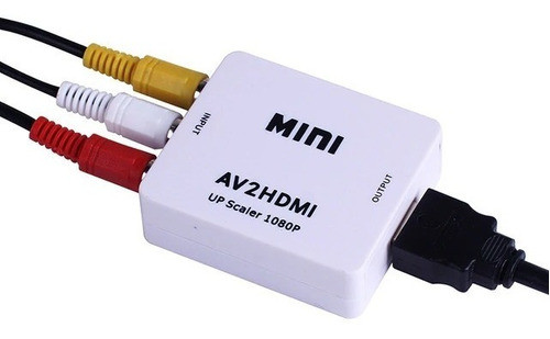 Conversor Rca A Hdmi  Av2hdmi Adaptador 720p 1080p - Seisa Store 0