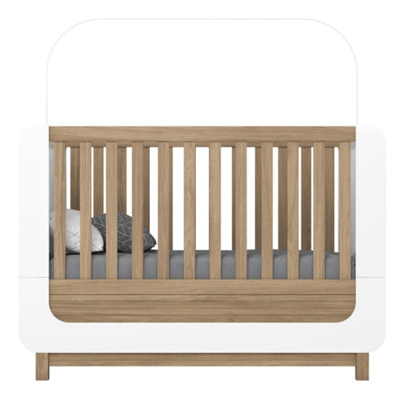 Berço Mini Cama Aconchego Branco/jequitibá - Henn 1