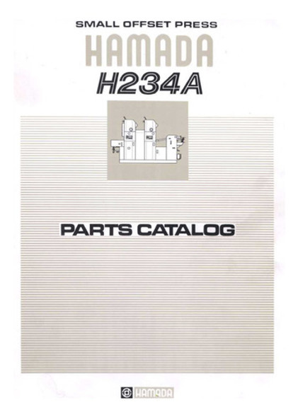 Catalogo De Peças Hamada H234a - Inglês-japonês 0