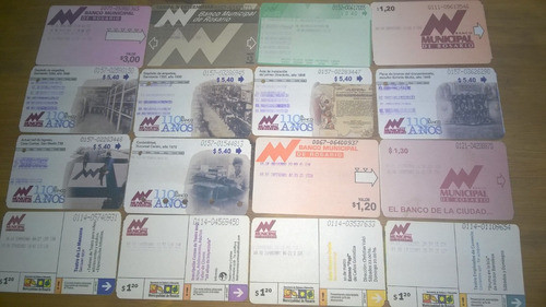Tarjetas Transporte De Rosario. Lote X 40 1