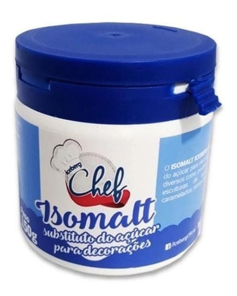 Isomalt 150g Iceberg Chef Açúcar Invertido P/ Pirulitos 1 Isomalt 150g Iceberg Chef Açúcar Invertido P/ Pirulitos 1