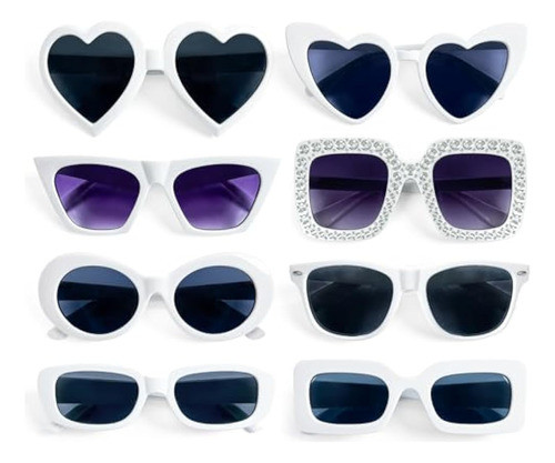 Paquete De 8 Lentes De Sol De Moda De Estilos 0