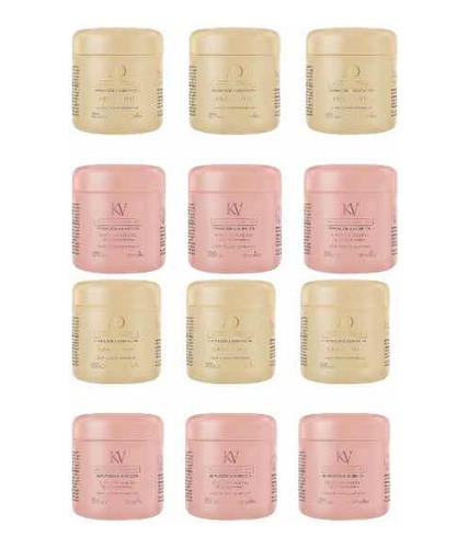 Combo Máscaras Argan X6 Y Keratina X6 De 250 Ml Ossono 0