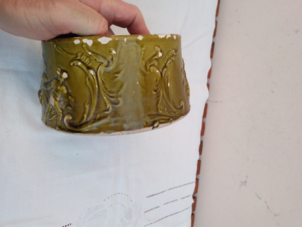 Antigua Salivera Escupidera Loza Europea Numerada Firmada? 1