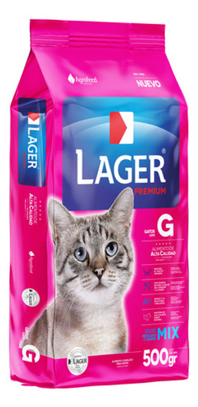 Alimento Lager Gatos 500 Grs. 0