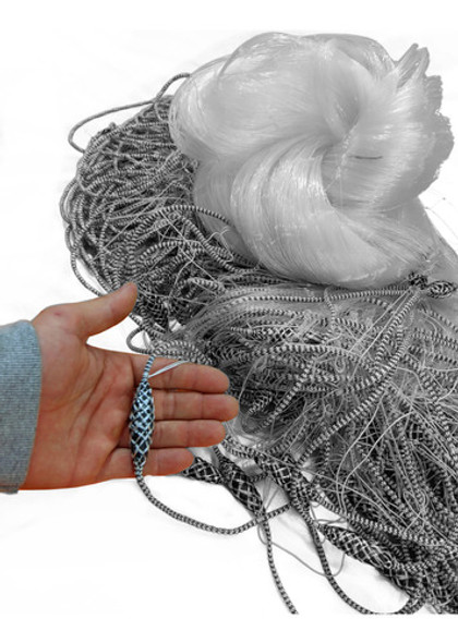 Rede Fio 40 Redinha Pesca Pronta 30m Malha 12cm 60mm 1,92m 1