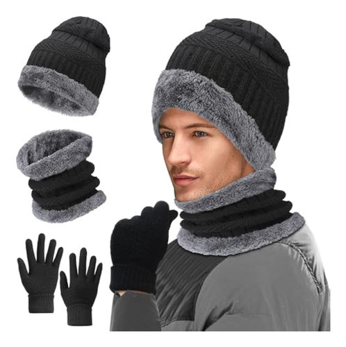 Conjunto De Gorro De Invierno Y Bufanda Y Guantes 0