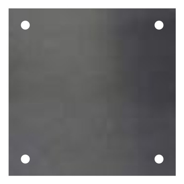 Platina Grande Base De Hierro Perforada 15x15 Cm Para Soldar 0