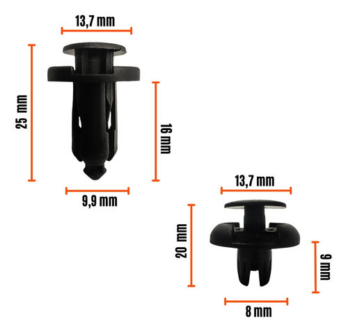 Clip Grampa Traba Guardaplast Paragolpe Honda Civic X20 1