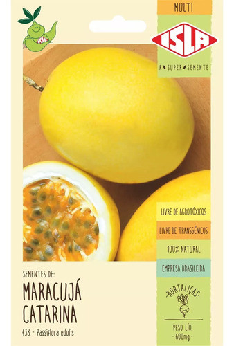 Semente De Maracujá Doce Catarina 600mg Isla 27 Sementes 1