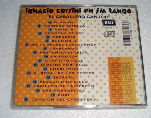 Corsini El Caballero Cantor En Fm Tango Cd Excelente Kktus 1