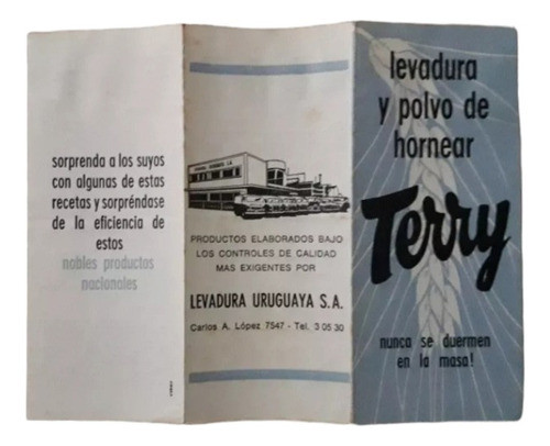Recetario Terry, Levadura Y Polvo De Hornear 0