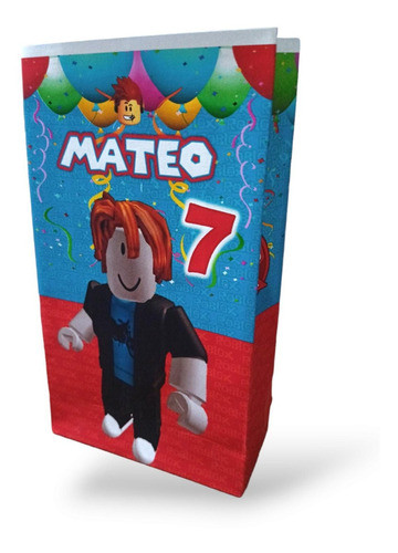 15 Bolsas Golosineras/sorpresitas Personalizadas Roblox-k 0