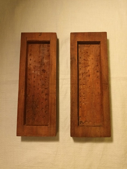 Base De Madera Para Piedra De Afilar Muy Antigua 0