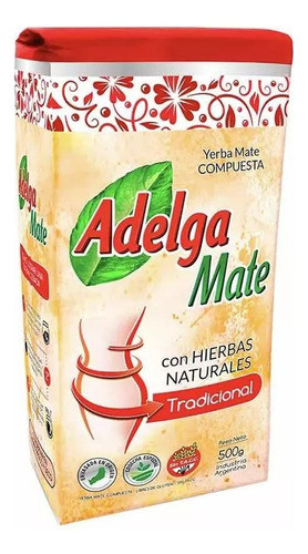 Yerba Mate Adelgamate C/hierbas Nat Tradicional De 500 Gr X6 1
