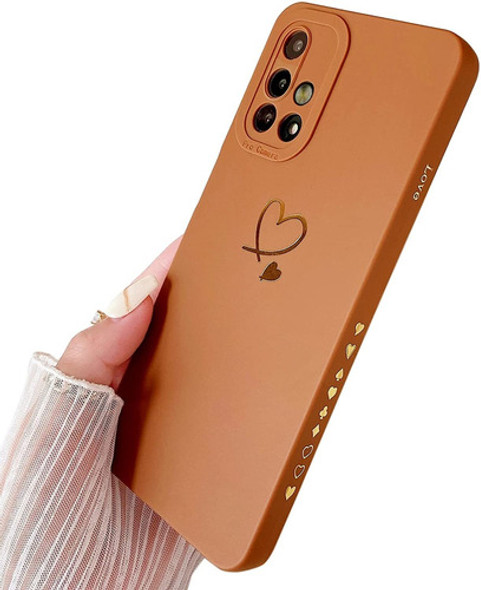 Funda Para Samsung Galaxy A51 4g - Marron/corazon Dorado 0