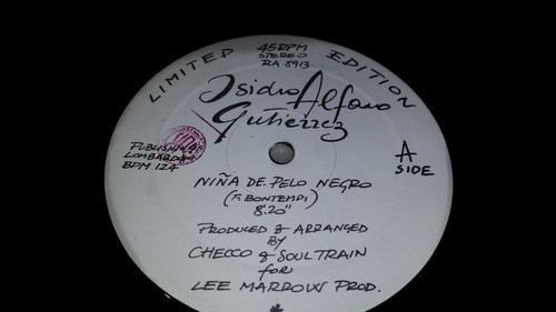 Isidro Alfaro Gutierrez Niña De Pelo Negro Remix Vinilo Maxi 1