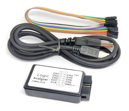 Analisador Lógico Usb 24m 8ch Microcontrolador Braço Fpga De 0