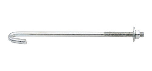 Gancho J 5/16x 8´´ 200 Mm Con Tuerca Y Arandela Pack X 100 U 1