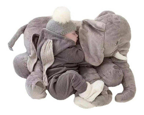 Peluche Elefante Gris - Almohadon Apego Almohada Bebes 0