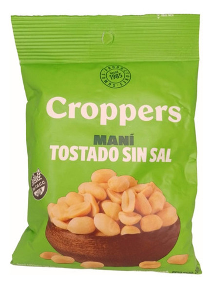 Mani Tostado Sin Sal Croppers X 105 Gr 0