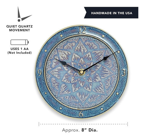 Reloj De Pared Grande De Cerámica De Cerámica De Georgetown 1